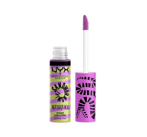 NYX Professional Makeup × Beetlejuice Sandworm Swirl błyszczyk do ust 02 Green   Purple 10 ml