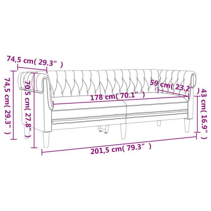 Set divano vidaXL a 2 pezzi in tessuto blu, divano, seduta, divano relax, divano comfort, poltrona TV 3209206