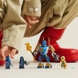 LEGO® 71805 NINJAGO Pack de Combat : le Robot de Jay, Jouet de Ninja pour Enfants avec Figurines incluant Jay