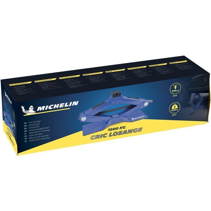 Gato de tijera de 1,5 T - MICHELIN - Altura de elevación de 115 mm a 390 mm