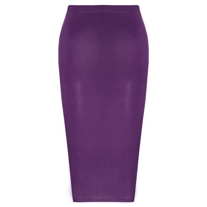 Jupe Maxi pour filles - Marque inconnue - Taille élastiquée - Longueur genou - Tissu texturé doux