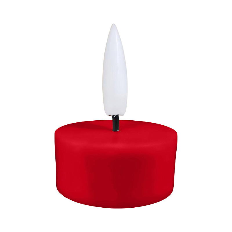 Vie Home LED-värmeljus 4-pack med timer röd