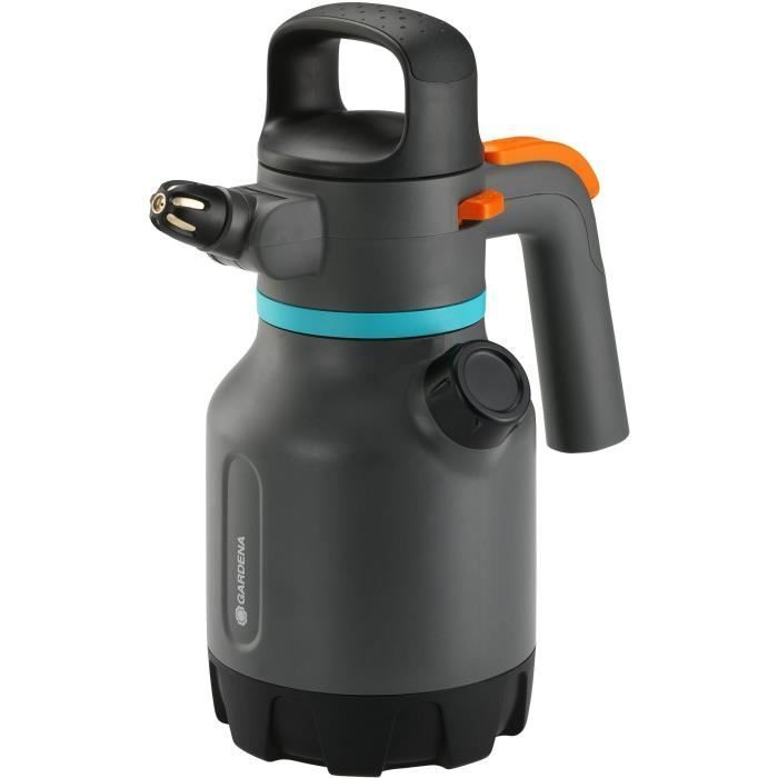 GARDENA Pressure Sprayer - 1.25L Capacity - 360° Use - Integrated Level Indicator