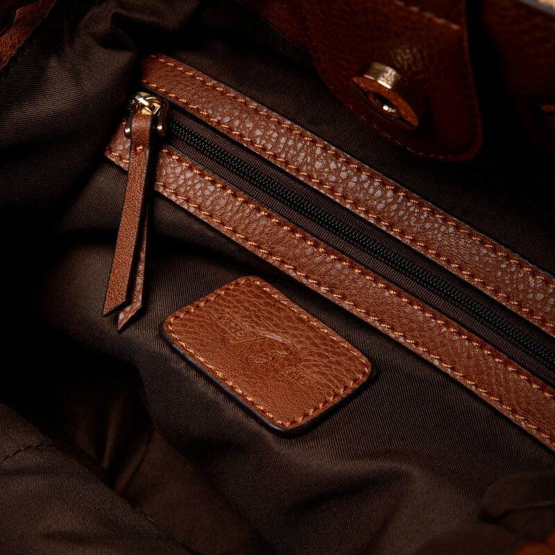 Borsa bucket effetto rafia