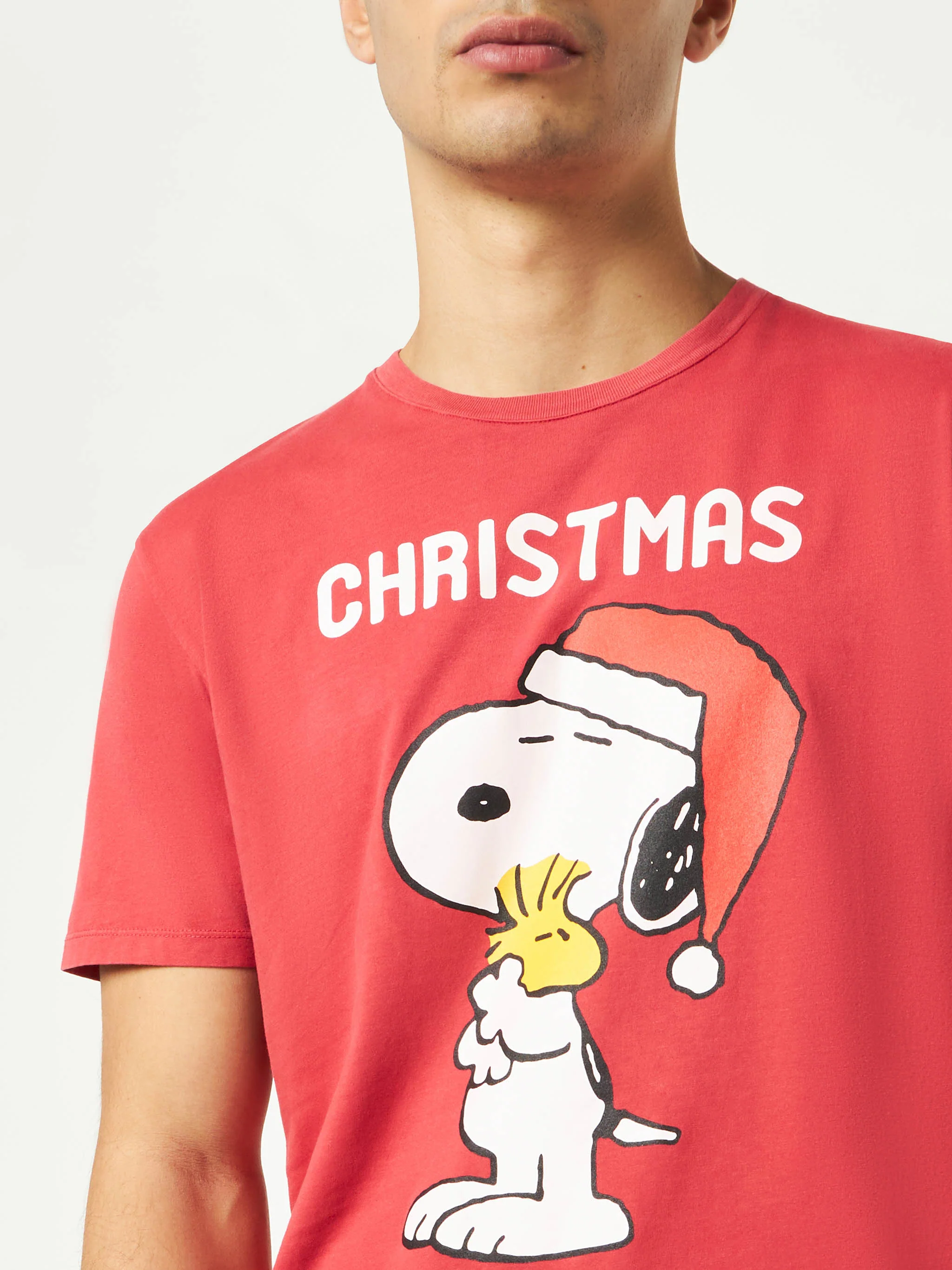 Zwaar katoenen T-shirt voor heren met Snoopy-print | Speciale editie