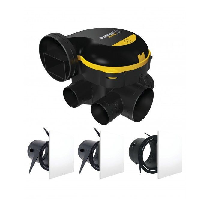Kit Easyhome Auto Single Flow VMC + griglie di ventilazione Colorline