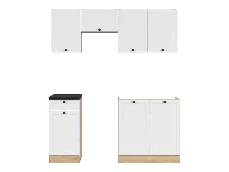 Komplet kuchenny Junona Line 170 cm biały  z blatem