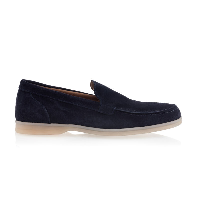 Mocasines/zapatos náuticos azules para hombre
