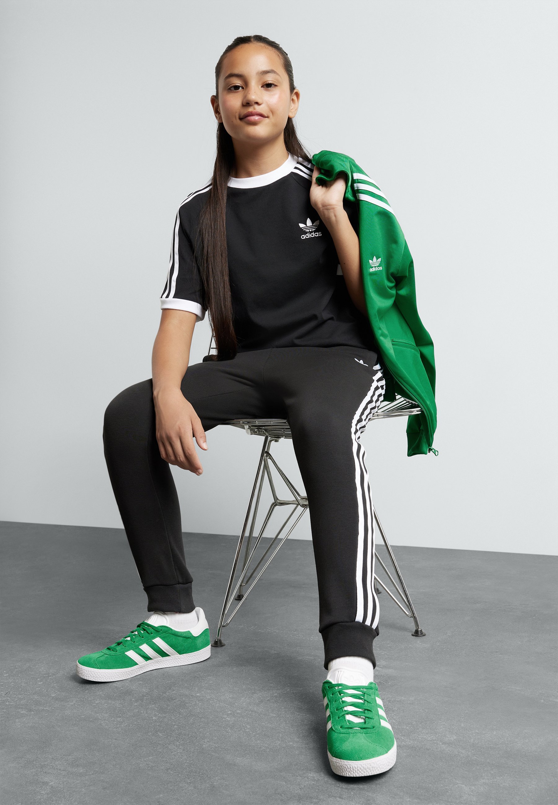 adidas Originals TREFOIL KIDS - Trainingsbroek - zwart