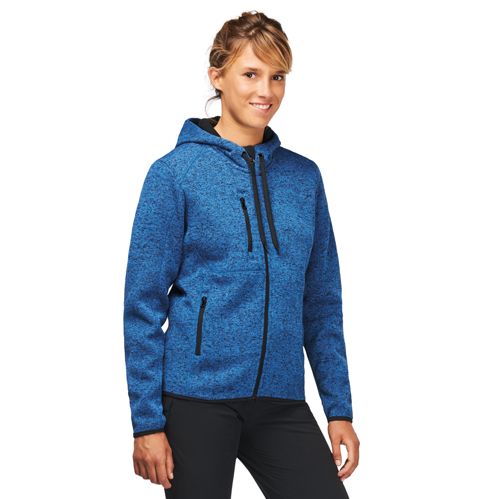 Sudadera Jaspeada Con Capucha Proact