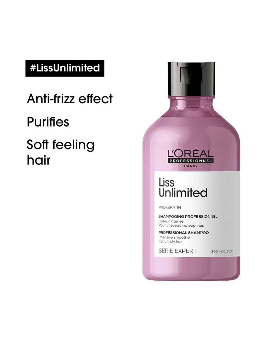 Șampon L'ORÉAL PROFESSIONNEL Liss Unlimited pentru păr rebel