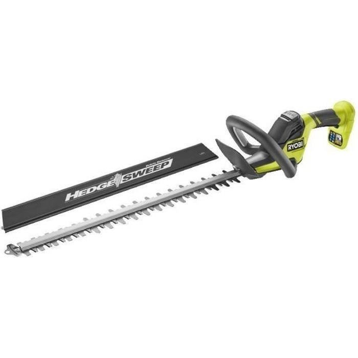 RYOBI - LINEA 18V ONE+ Heggenschaar, 55 cm messen, 24 mm mesafstand + 1 x 4Ah accu & lader RY18HT55A-0 + RC18120B-140X