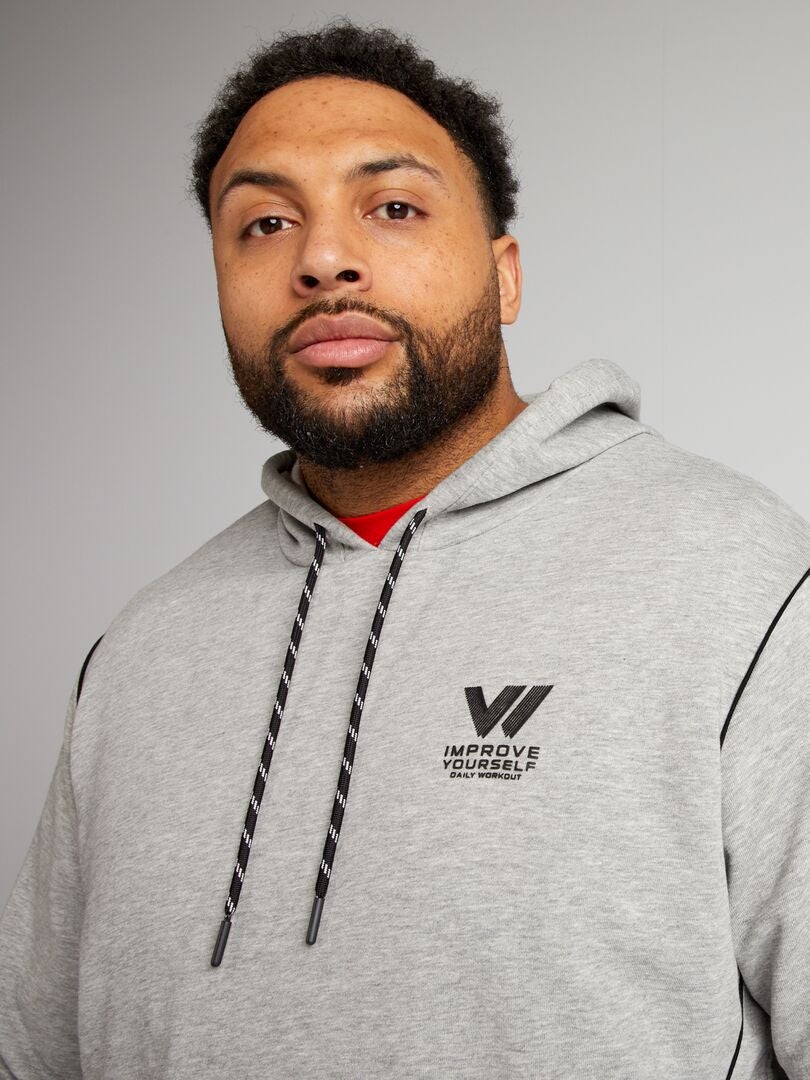 Hoodie van French Terry - GRIJS