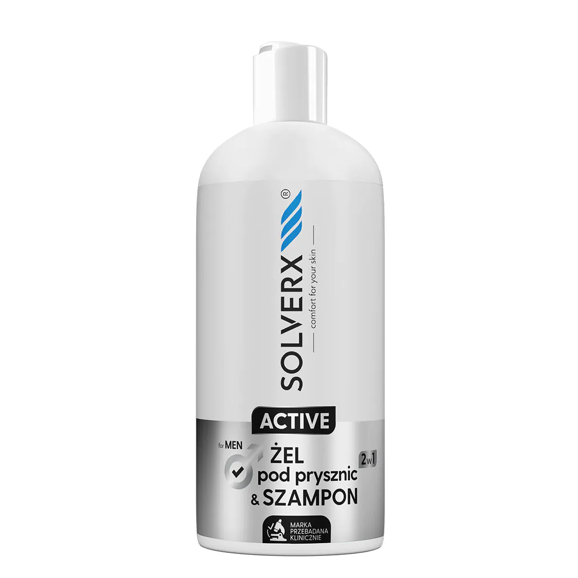 Solverx Active Men Żel pod prysznic & szampon 2w1