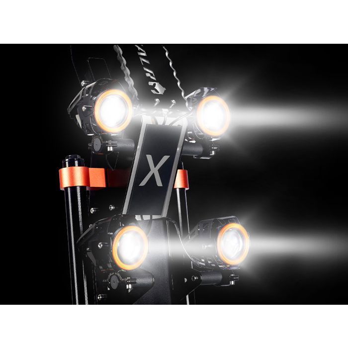 CHEEVALRY Electric Scooter, Dual Motors 4000W*2 60V40AH, 100KM Range, Off-Road Tires, 153x66x135.5cm, Black and Orange