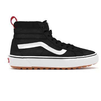 Black Leather Sk8-Hi MTE-1 Personalizzate