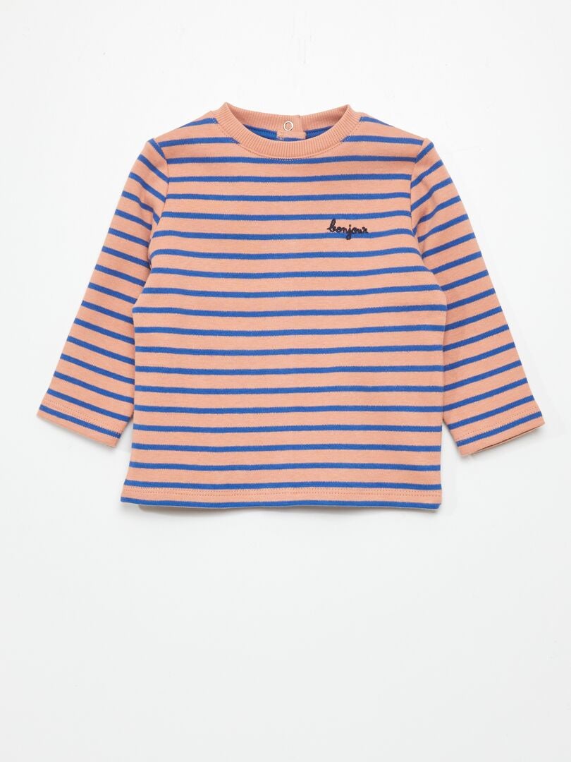 T-shirt met lange mouwen - BLAUW