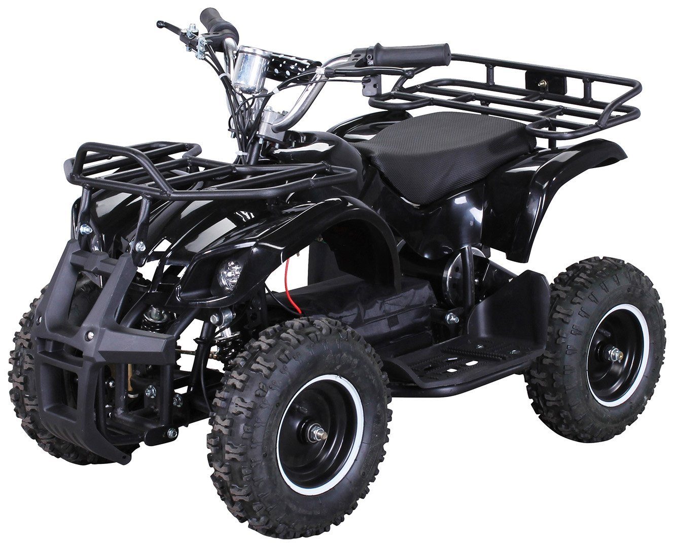 Actionbikes Motors elektrisches Kinderquad Torino ATV 1000 W 36 V, Tragfähigkeit 50 kg, (1 Stück), Taschenquad – Sicherheitsberührung – gelochte Scheibenbremse – bis zu 25 km/h