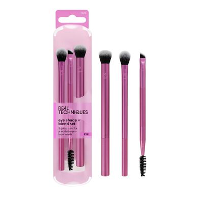 Real Techniques Set de mezcla de sombras de ojos y cejas, set de brochas para ojos y cejas, 1 unidad, 1 unidad.