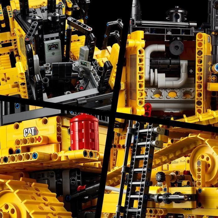 LEGO® 42131 Technic Bulldozer D11 Cat Vehículo de construcción interactivo con control remoto para adultos con aplicación