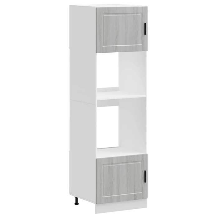 vidaXL Armoires de four 2 pcs Porto sonoma gris bois d'ingénierie 3315057
