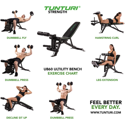 Banco De Musculación Ub60 Utility Bench Tunturi