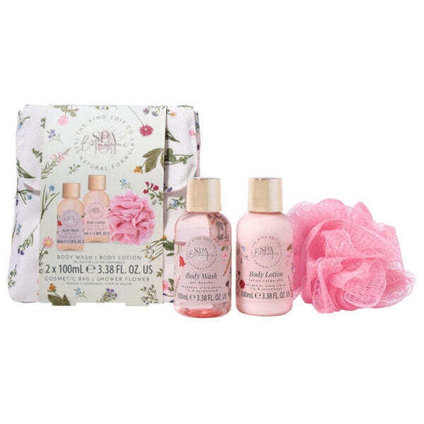 Spa Botanique Mini Shower -lahjasetti 100ml + 100ml + kukka + pussi | Miehet | Superdrug
