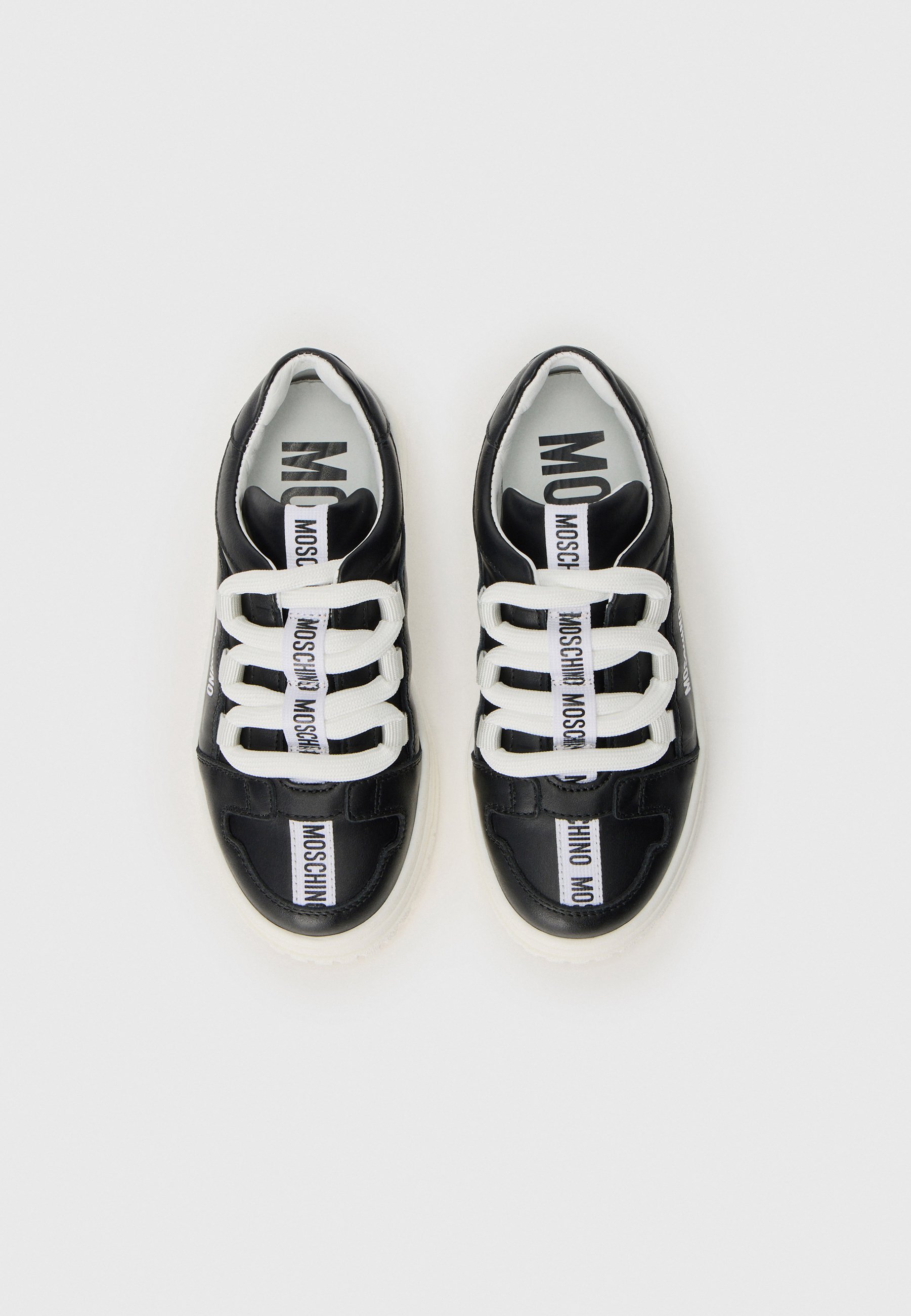 MOSCHINO UNISEX - Scarpe da ginnastica - nero/bianco