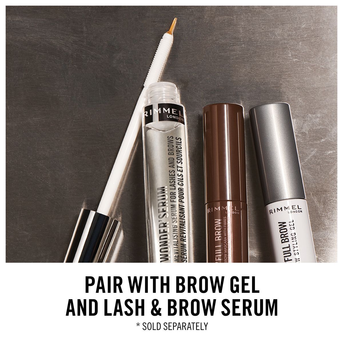 Rimmel eyebrow mascara 3 dark 4.5ml Wonder