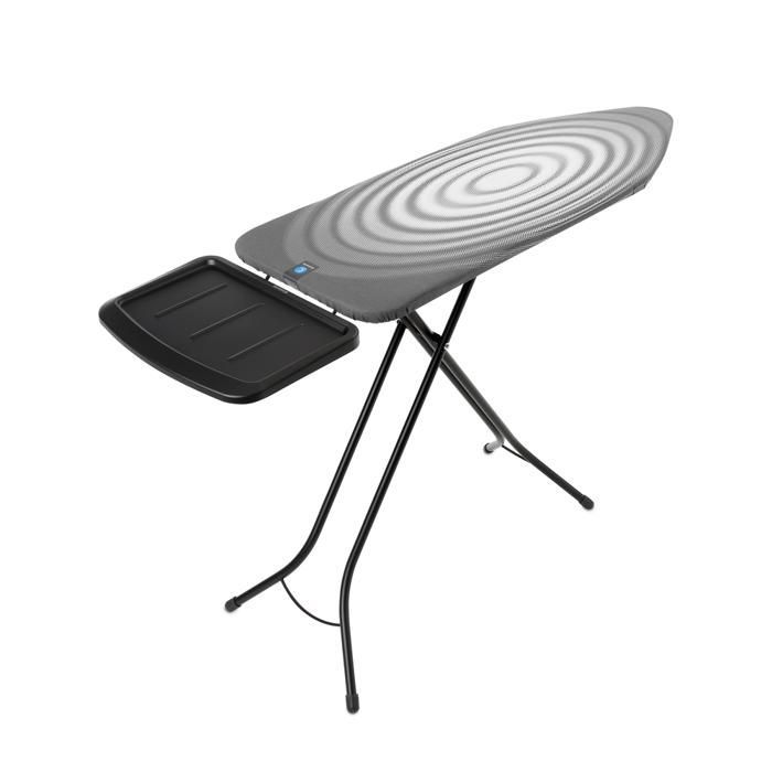 Brabantia Table à Repasser C, 124x45 cm, repose-fer générateur solide 138980 - Titan Oval