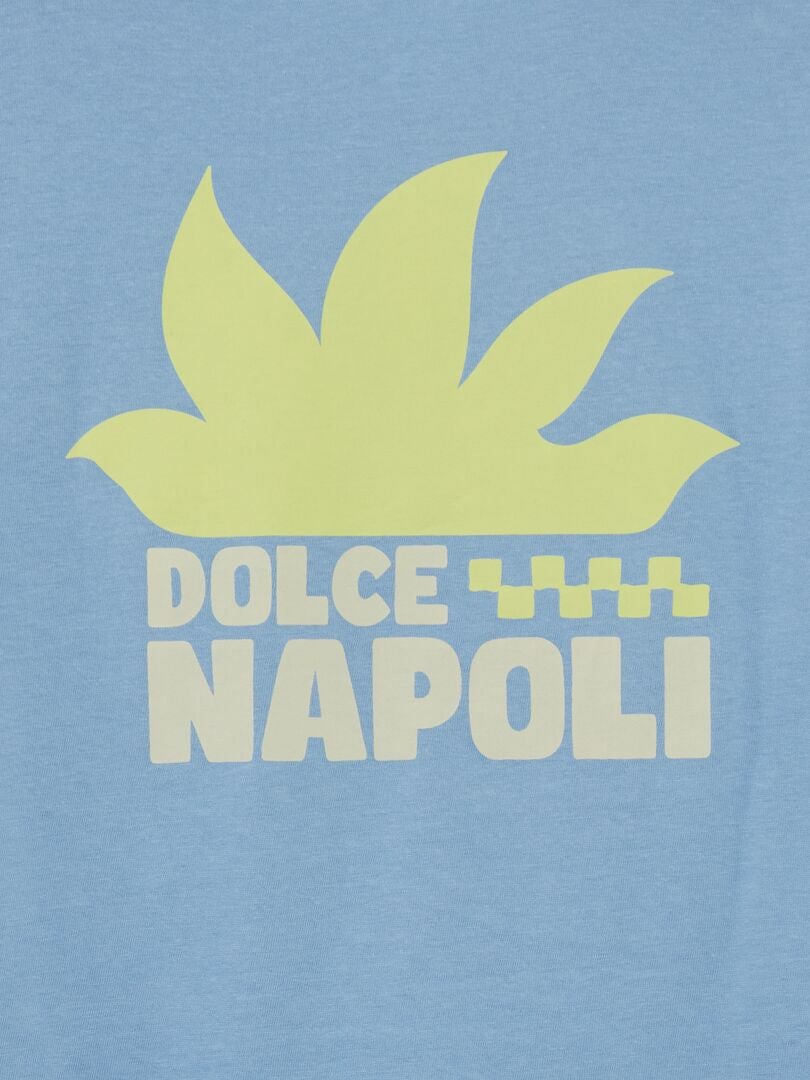 Camiseta folgada com estampa - Edição Grafik - AZUL