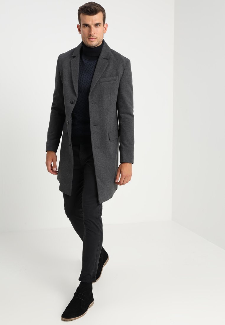 Pier One Klassisk kåpe - gråmelert
