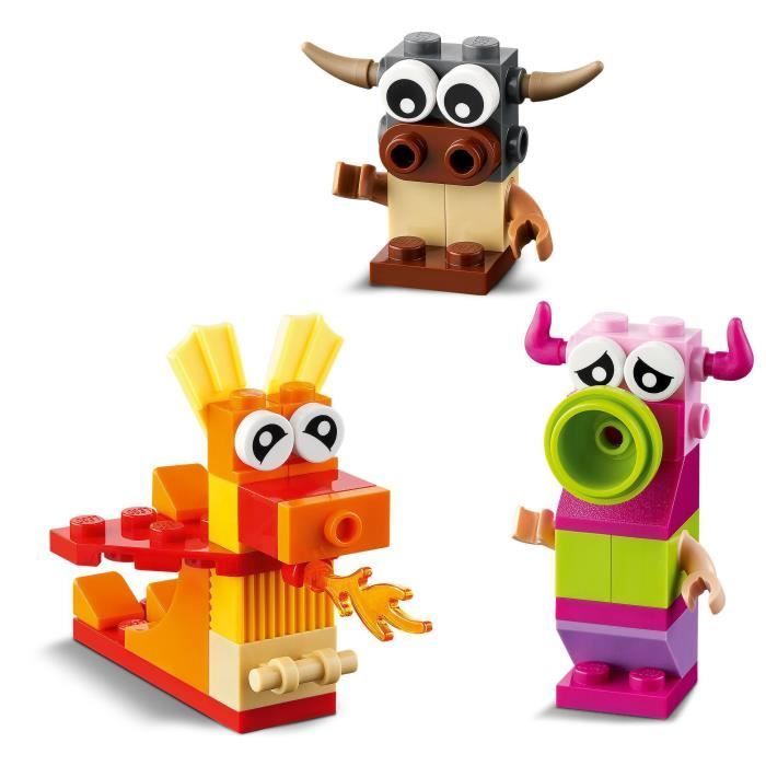 LEGO® 11017 Klassieke Creatieve Monsters, Bouwdoos, 5 Mini-Monster Bouwspeelgoed, Leeftijd 4 jaar en ouder