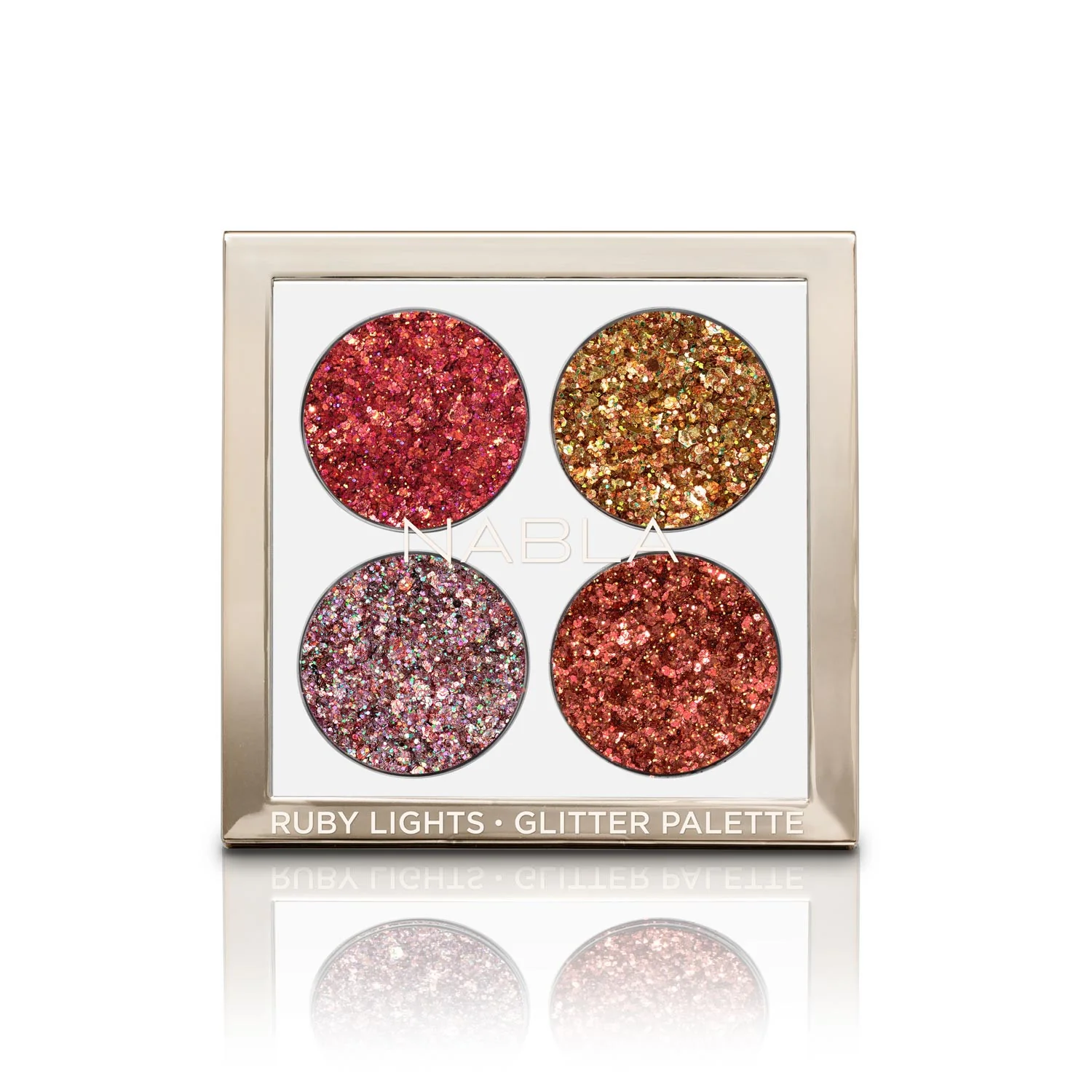 Viso Ruby Lights Glitter Palette - Palette viso, Palette occhi