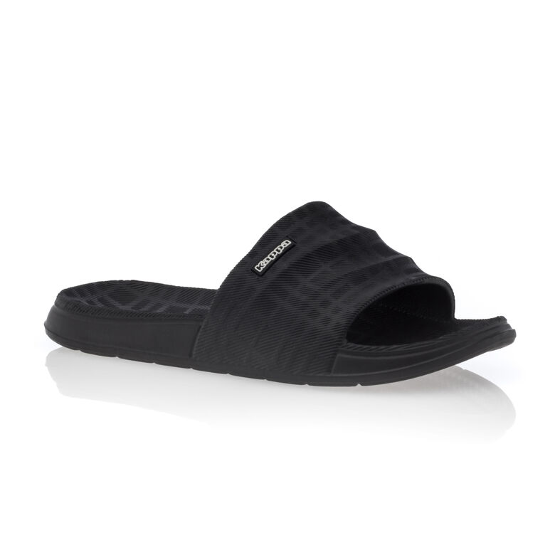 Zwarte teenslippers/sandalen voor heren