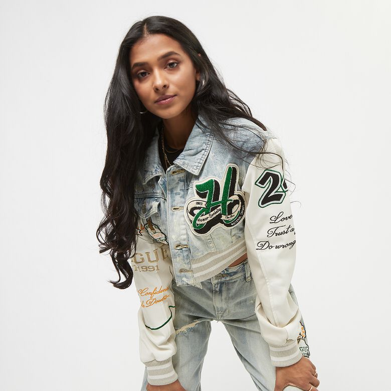 Jaqueta Varsity Cropped