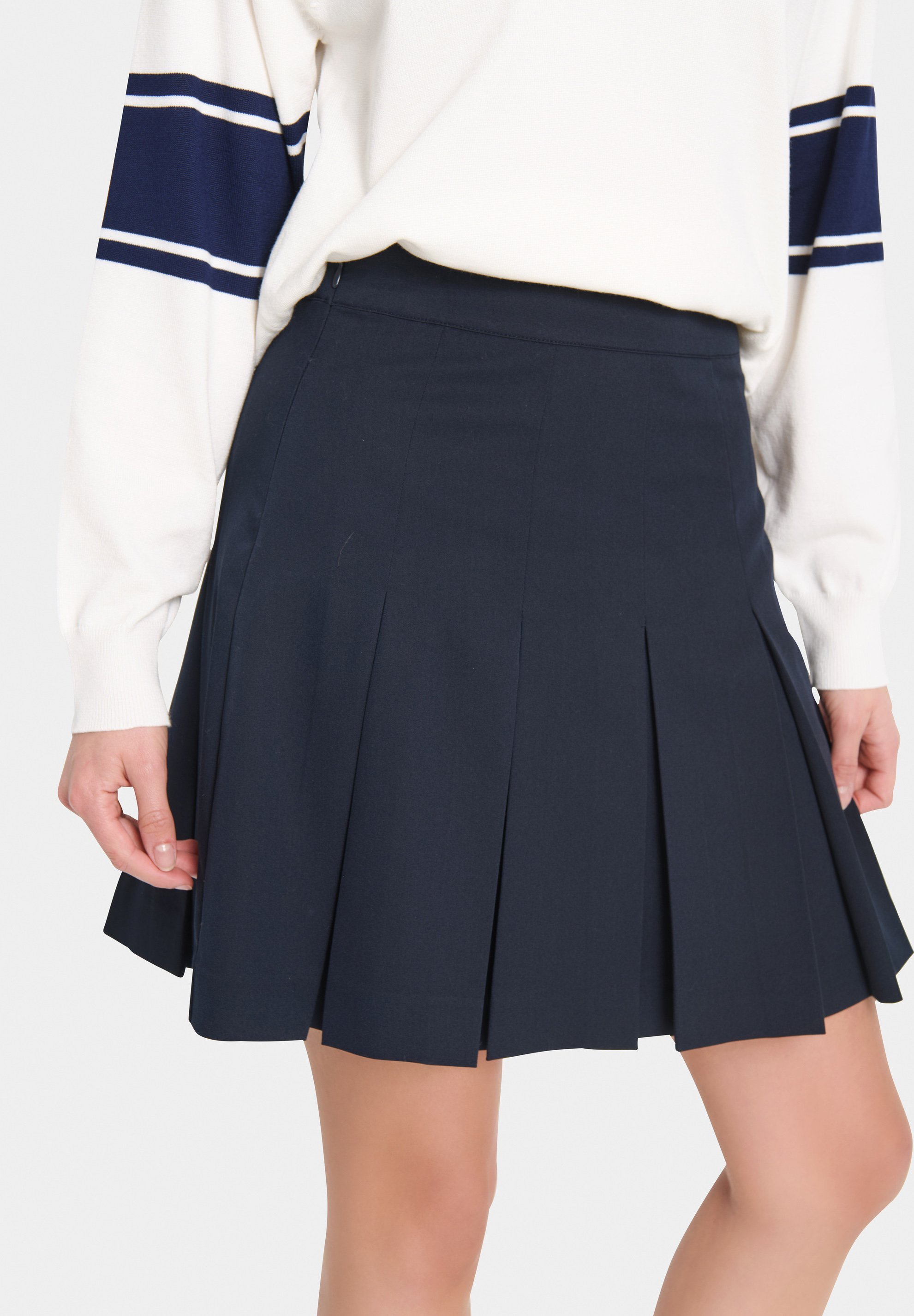 Saint Tropez plooirok - baritonblauw