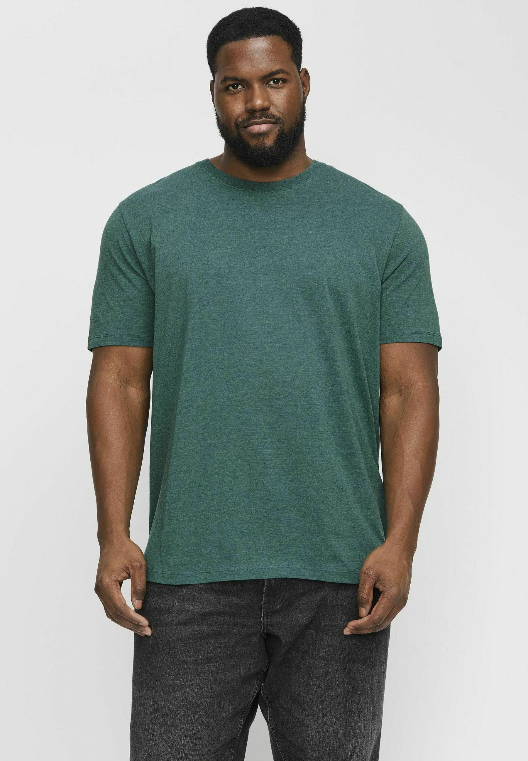 Jack & Jones PLUS SIZE - Basic T-Shirt - Storm