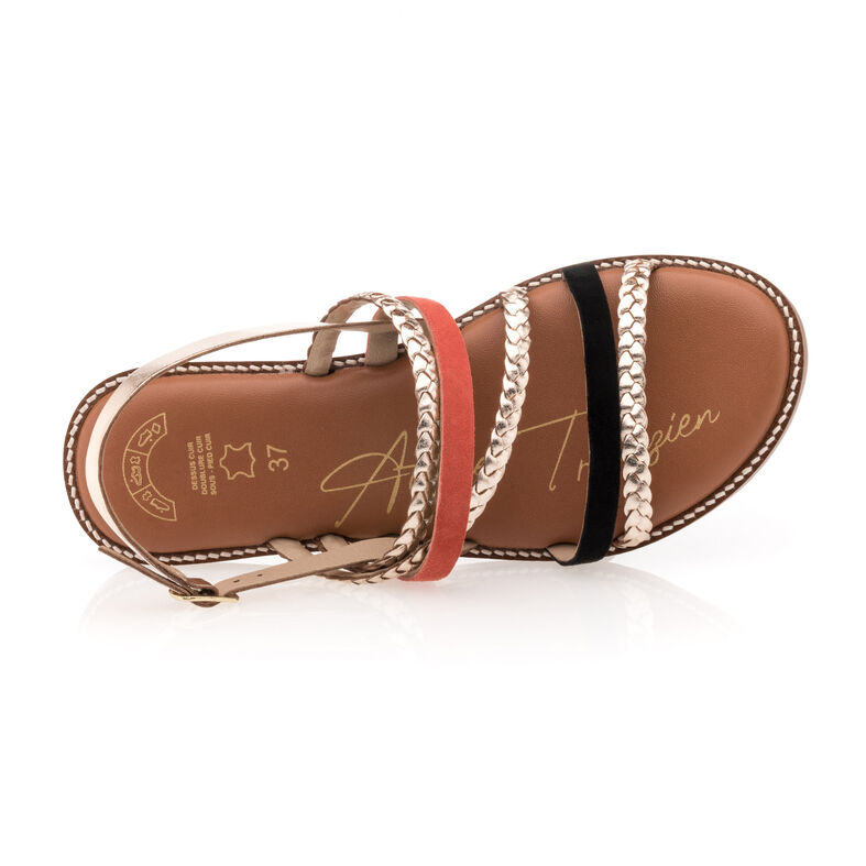 Sandale multicolore pentru femei / Pantofi cu vârful deschis