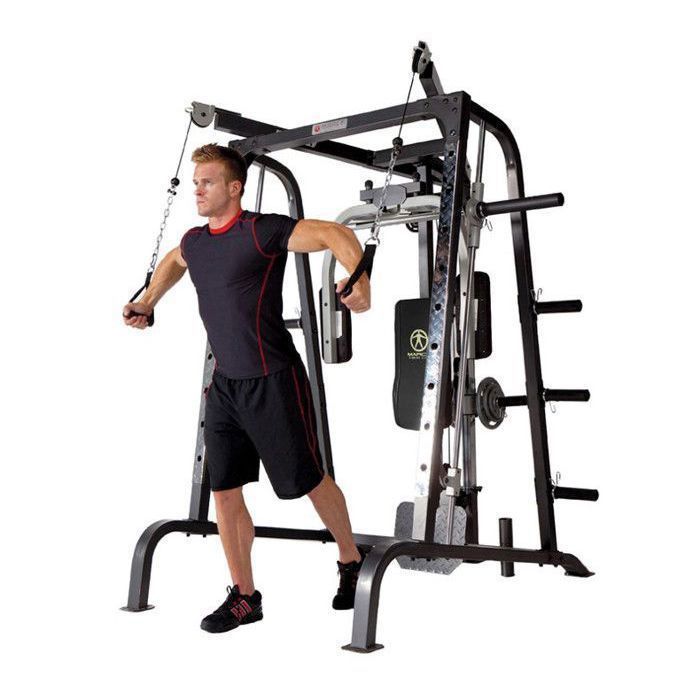 Marcy MD9010G, struttura per esercizi in acciaio nera - per allenamento con i pesi