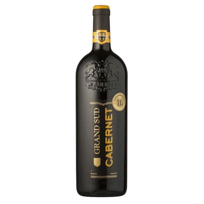 Grand Sud Cabernet IGP Pays d'Oc - Vino tinto de Languedoc-Rosellón - 1L 2024