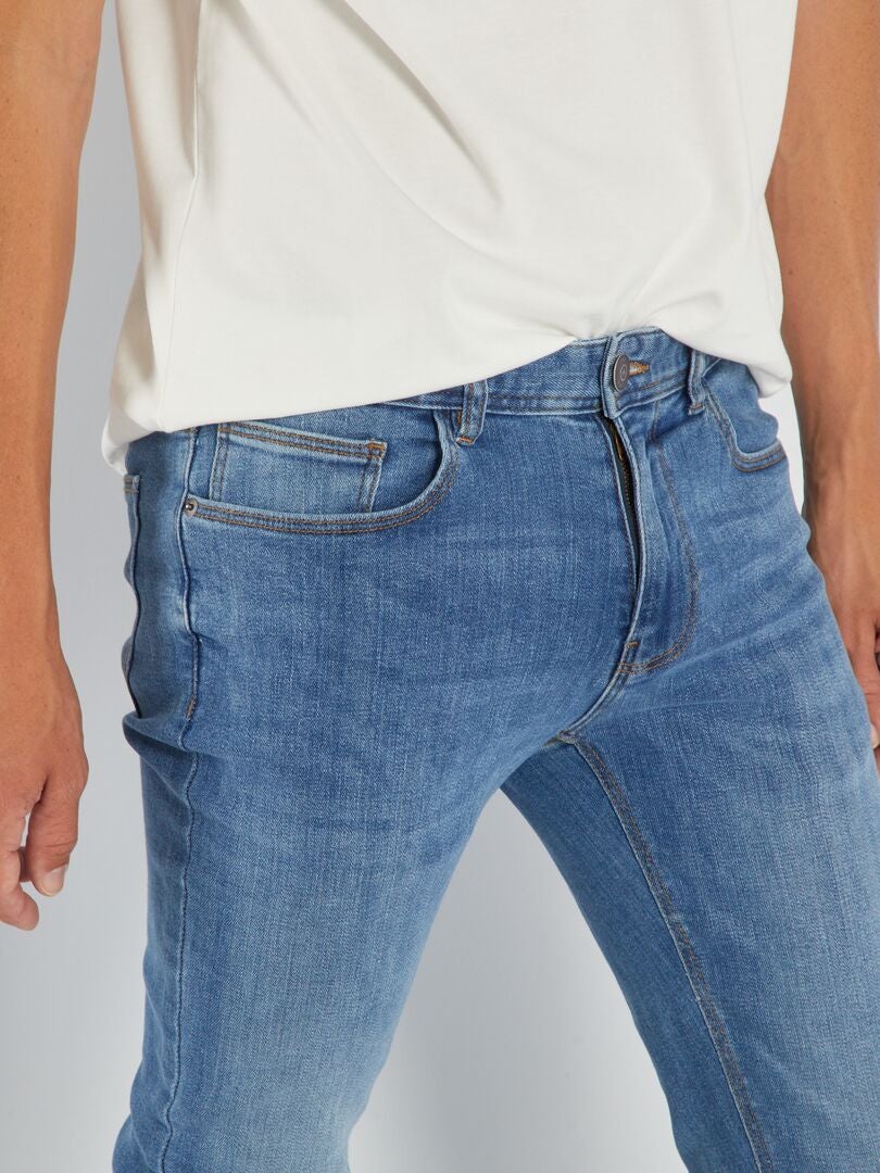 Pantalones vaqueros ajustados de 5 bolsillos - Talla L32 - Azul