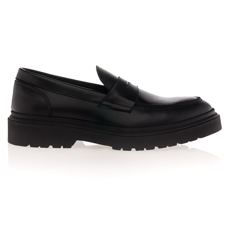  Svarta loafers/båtskor för män