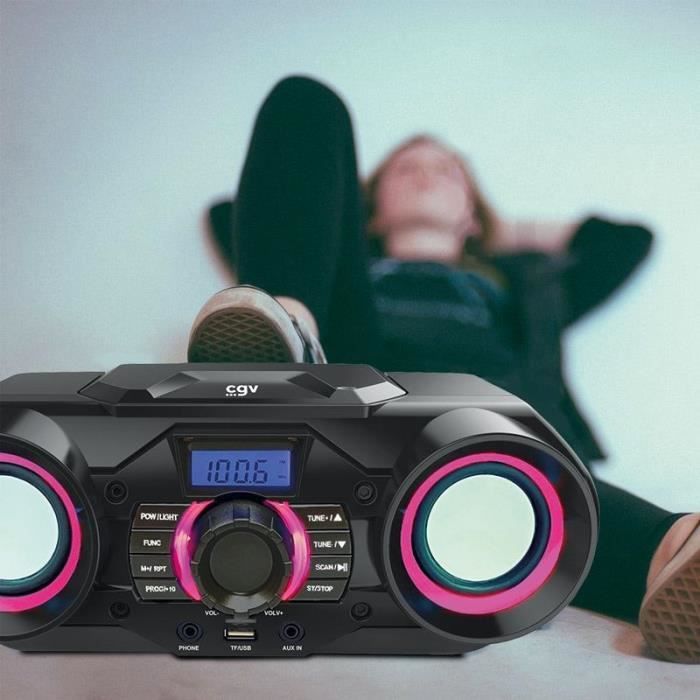 Tragbares CD-Radio – CGV – CD SG-1 – Bluetooth 5.0 – USB – SD