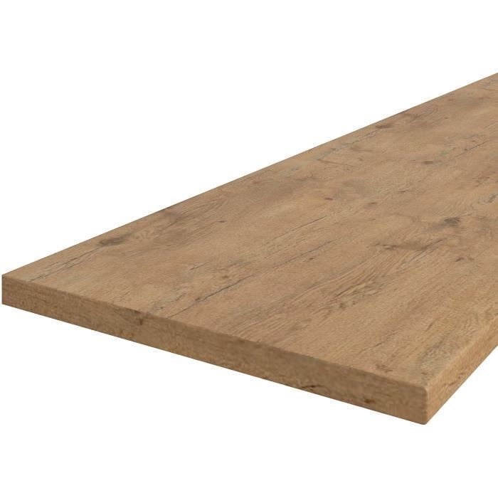 Piano di lavoro LANCELOT - Finitura rovere - L 180 x P 60 x H 3 cm