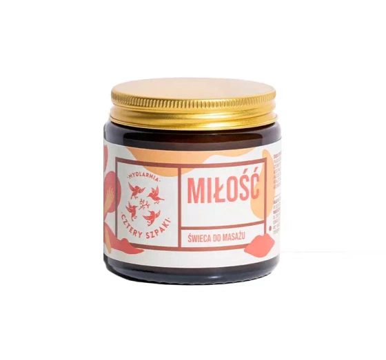 Mydlarnia Cztery Szpaki świeca do masażu Miłość 120ml