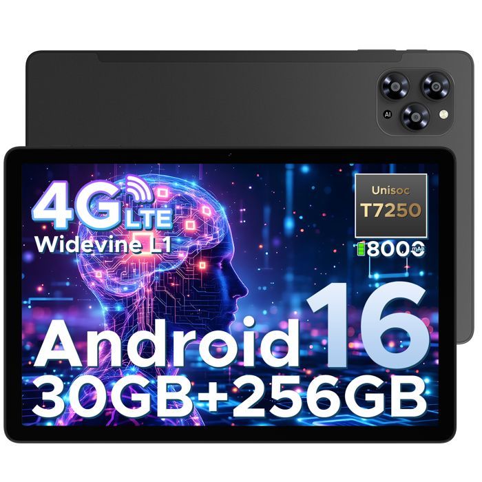 Tablet DOOGEE TAB G6 Android 16, tela IPS de 11