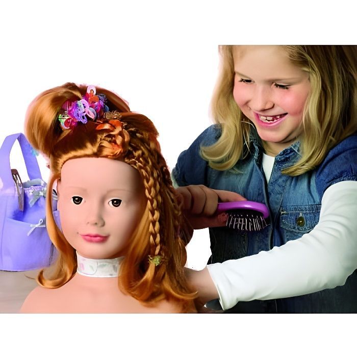 Testa per acconciatura e trucco - Capelli rossi