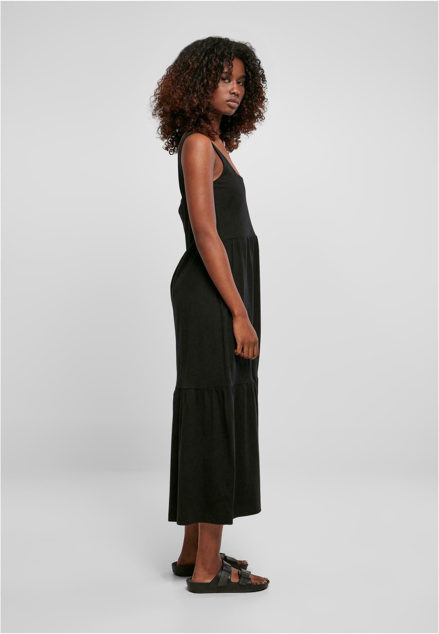 Robe d'été Urban Classics 7/8 à volant - Jersey - noire