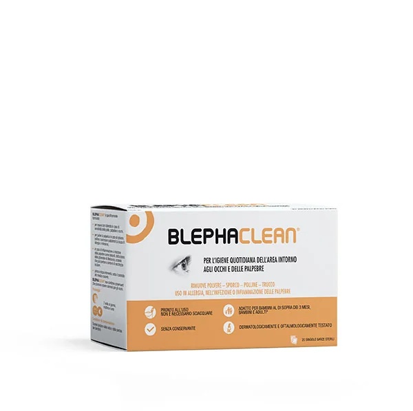 THEALOZ Blephaclean Augenkompressen, 20 Stück